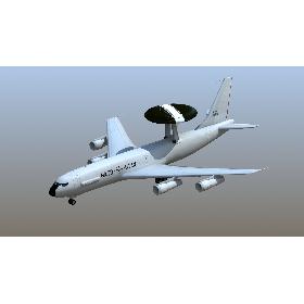 3D E-3 Sentry AWACS model